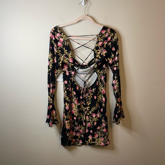 NWT Free People Sample Piece Lone Star Bias Floral Dress - Picture 12 of 15